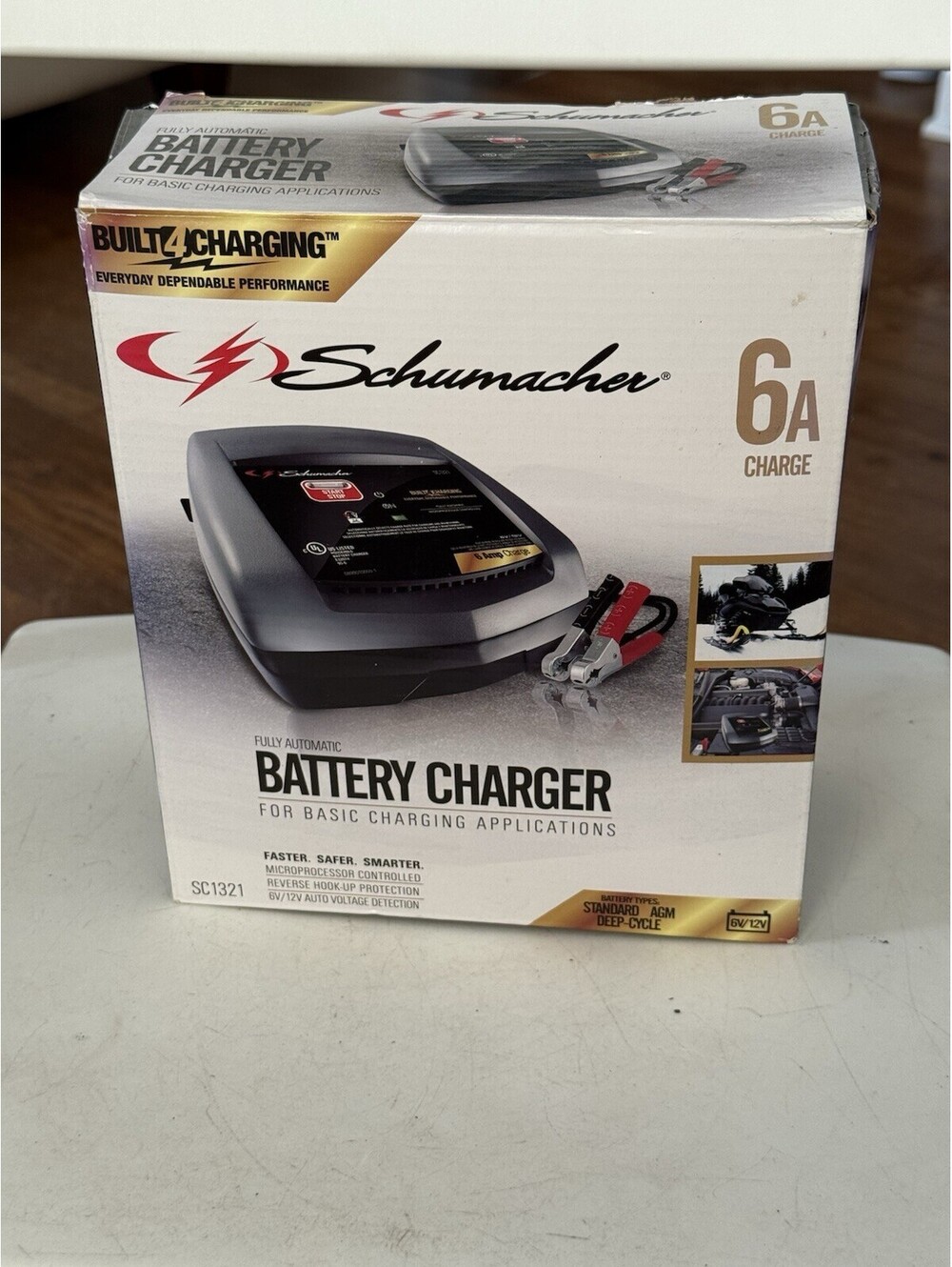 Schumacher Electric Battery Charger, 6 AMP, Model SC1321